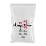 Maxbell 20 Pieces Noise Reduction Memory Foam Earbud Tips 4.9mm Medium Gray red