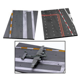 Maxbell 2pcs 1/72 Scale Fighter Airport Runway Platform Wooden Simulation Display