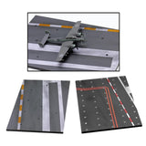 Maxbell 2pcs 1/72 Scale Fighter Airport Runway Platform Wooden Simulation Display