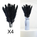 Maxbell 60x Dried Pampas Grass Phragmites Reed Flower Bunch Home Wedding Decor Gift