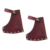 Maxbell 2xPU Leather Axe Hatchet Blade Cover Axe Head Sheath Case Belt Holster