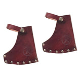 Maxbell 2xPU Leather Axe Hatchet Blade Cover Axe Head Sheath Case Belt Holster