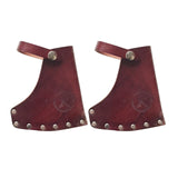 Maxbell 2xPU Leather Axe Hatchet Blade Cover Axe Head Sheath Case Belt Holster