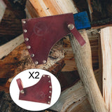 Maxbell 2xPU Leather Axe Hatchet Blade Cover Axe Head Sheath Case Belt Holster