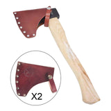 Maxbell 2xPU Leather Axe Hatchet Blade Cover Axe Head Sheath Case Belt Holster