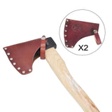 Maxbell 2xPU Leather Axe Hatchet Blade Cover Axe Head Sheath Case Belt Holster