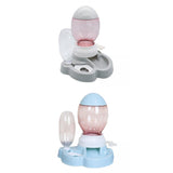 Maxbell Cat Feeder Set No-Spill Gravity Food Dispenser Waterer Feeding Station;