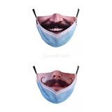 Maxbell Prank Face Mask Reusable Adjustable Prank Bandanas Fashion Scarf for Adult .