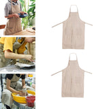 Maxbell 2xPottery Apron Canvas Adult Anti-Fouling Full Cover Anti-Oil Painting
