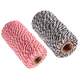 Maxbell 2pcs 328 Feet 100m Cotton Twine String Rope Cord for Crafts
