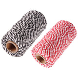Maxbell 2pcs 328 Feet 100m Cotton Twine String Rope Cord for Crafts