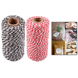 Maxbell 2pcs 328 Feet 100m Cotton Twine String Rope Cord for Crafts