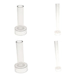 Maxbell 4pcs Plastic Round Church Top Candle Molds Mould for DIY Candle Making