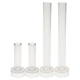 Maxbell 4pcs Plastic Round Church Top Candle Molds Mould for DIY Candle Making