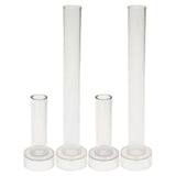 Maxbell 4pcs Plastic Round Church Top Candle Molds Mould for DIY Candle Making