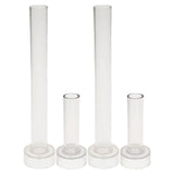 Maxbell 4pcs Plastic Round Church Top Candle Molds Mould for DIY Candle Making