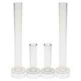 Maxbell 4pcs Plastic Round Church Top Candle Molds Mould for DIY Candle Making