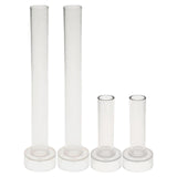Maxbell 4pcs Plastic Round Church Top Candle Molds Mould for DIY Candle Making