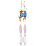 Maxbell 2 Set Easter Decor Wreath Kit Cute Bunny with Ears DIY Decoration