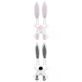 Maxbell 2 Set Easter Decor Wreath Kit Cute Bunny with Ears DIY