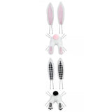 Maxbell 2 Set Easter Decor Wreath Kit Cute Bunny with Ears DIY