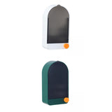 Maxbell 2x Wall Mount Soap Container Soap Dish for Bathroom white grey+green grey