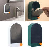 Maxbell 2x Wall Mount Soap Container Soap Dish for Bathroom white grey+green grey