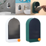 Maxbell 2x Wall Mount Soap Container Soap Dish for Bathroom white grey+green grey