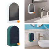 Maxbell 2x Wall Mount Soap Container Soap Dish for Bathroom white grey+green grey