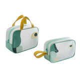 Maxbell Waterproof Cosmetic Storage Bag Handbag with Handle 29x21x12cm+21x13x8cm