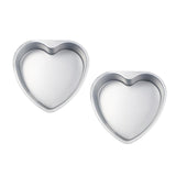 Maxbell 2pcs Heart Shaped Thicken Aluminum Alloy Chocolate Cake Pan DIY Baking Tools
