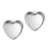 Maxbell 2pcs Heart Shaped Thicken Aluminum Alloy Chocolate Cake Pan DIY Baking Tools