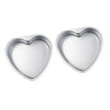Maxbell 2pcs Heart Shaped Thicken Aluminum Alloy Chocolate Cake Pan DIY Baking Tools