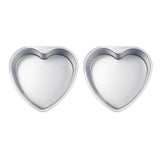 Maxbell 2pcs Heart Shaped Thicken Aluminum Alloy Chocolate Cake Pan DIY Baking Tools