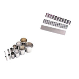 Maxbell 2 Set Polymer Clay Cutter Shapes Puncher Hole Punch Metal Mold