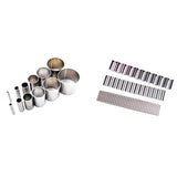 Maxbell 2 Set Polymer Clay Cutter Shapes Puncher Hole Punch Metal Mold