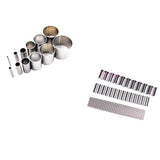 Maxbell 2 Set Polymer Clay Cutter Shapes Puncher Hole Punch Metal Mold