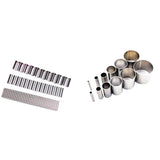 Maxbell 2 Set Polymer Clay Cutter Shapes Puncher Hole Punch Metal Mold
