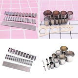 Maxbell 2 Set Polymer Clay Cutter Shapes Puncher Hole Punch Metal Mold