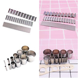 Maxbell 2 Set Polymer Clay Cutter Shapes Puncher Hole Punch Metal Mold