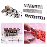 Maxbell 2 Set Polymer Clay Cutter Shapes Puncher Hole Punch Metal Mold