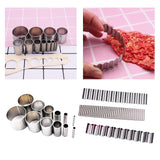 Maxbell 2 Set Polymer Clay Cutter Shapes Puncher Hole Punch Metal Mold