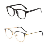 Maxbell 2 Pairs of Business  Glasses Frame Clear Lens for Sleep Better