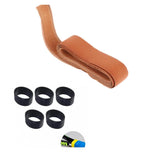 Maxbell Cowhide Tennis Racquet Replacement Grip for High Performance with Grip Rings