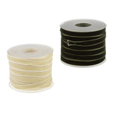 Maxbell 2pcs 20 Yard 10mm Wide Velvet Ribbon Roll for DIY Crafts