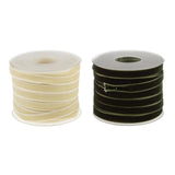 Maxbell 2pcs 20 Yard 10mm Wide Velvet Ribbon Roll for DIY Crafts