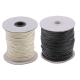 Maxbell 2pcs 80 Meters 2mm Cotton Waxed Cord Beading DIY Jewelry Making Thread