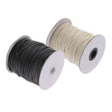 Maxbell 2pcs 80 Meters 2mm Cotton Waxed Cord Beading DIY Jewelry Making Thread