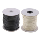 Maxbell 2pcs 80 Meters 2mm Cotton Waxed Cord Beading DIY Jewelry Making Thread