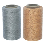 Maxbell 2pcs 260M 150D 0.8mm Flat Waxed Thread Sewing Stitching Leathercraft